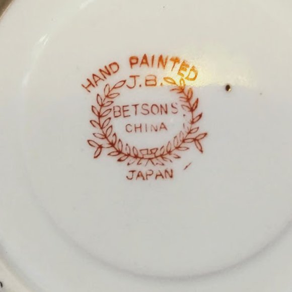 DRAGONWARE DEMITASSE CUP&SAUCER*MORIAGE*HAND PAINTED PORCELAIN*BETSON CHINA*VTG - Picture 9 of 10